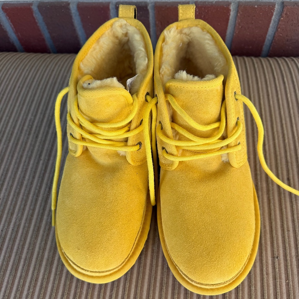 Yellow Ugg Neumel Ankle Boots